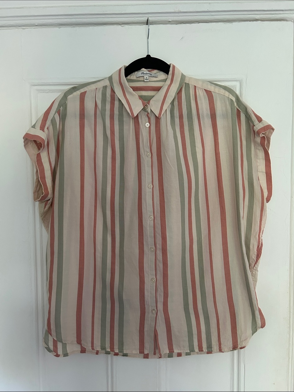 Madewell striped button down shirt